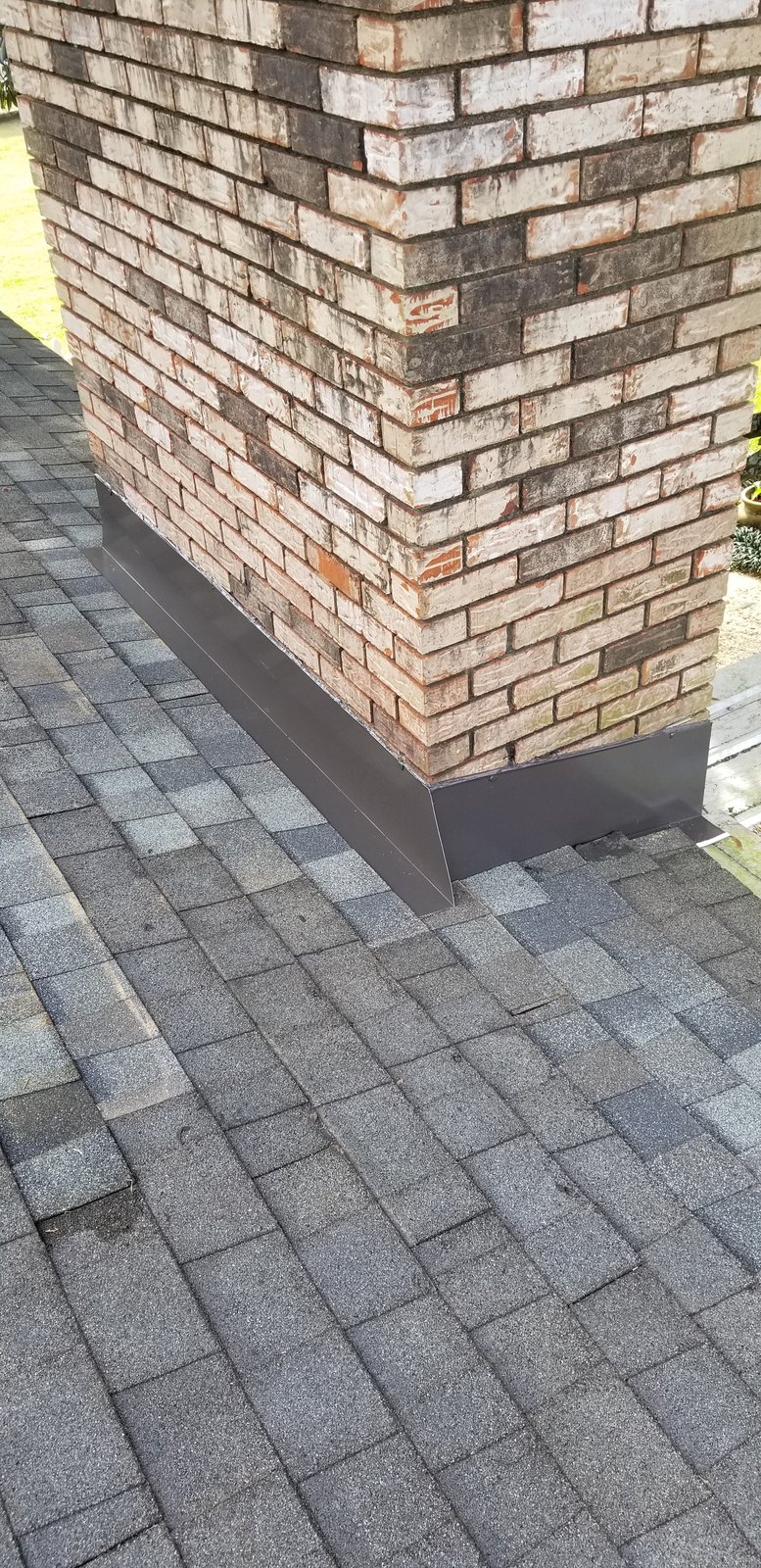 Completed roof repair by A&W Roofing